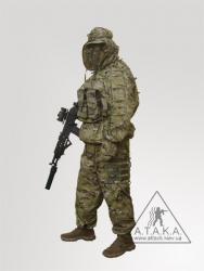 Костюм позволяет применять боевые нагрудники разных фирм